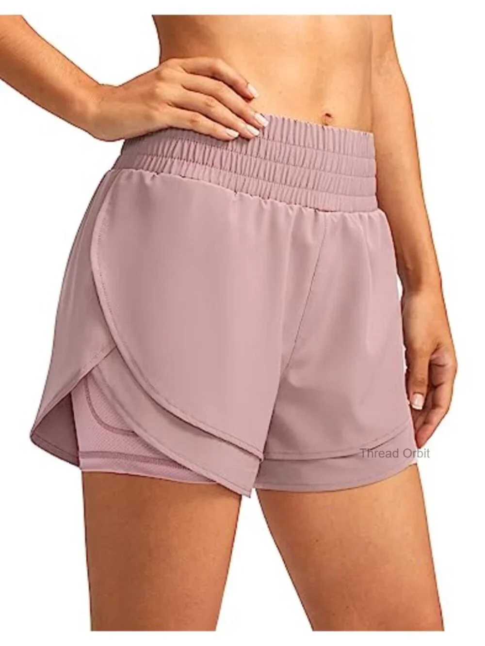 High Waisted Running Shorts with Built-In Liner & Pockets